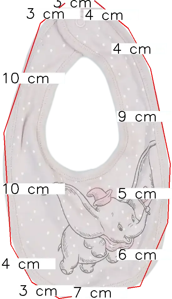 Rózsaszín Disney Előke EU 62 / UK 0-3 hónap / US 0-3 hónap