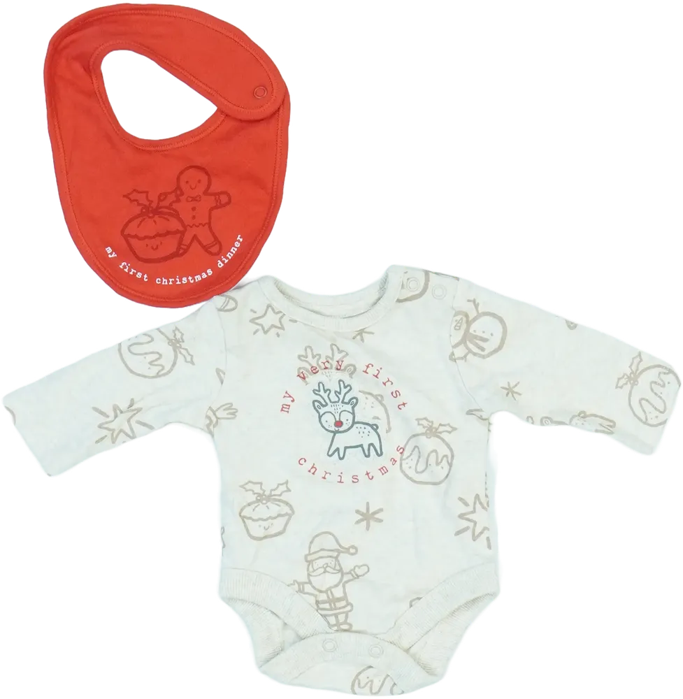Multicoloured George 2-piece set - Top EU 50 / UK Newborn / US Newborn