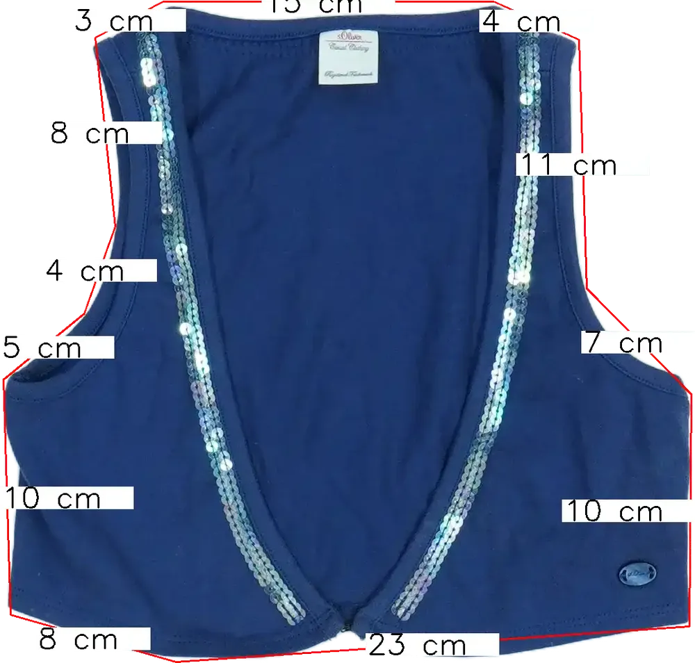 Kék S.Oliver Bolero EU 122 / UK 7 év / US 7 év/M