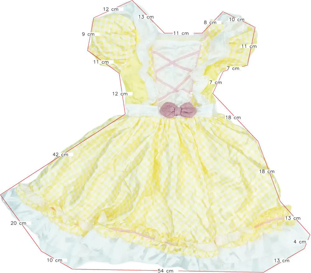 Sárga TU Jelmez EU 128 / UK 8 év / US 8 év/M