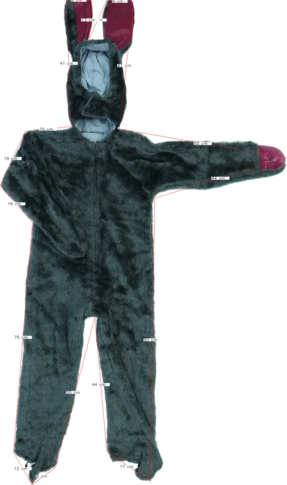 Szürke Egyéb Jelmez EU 128 / UK 8 év / US 8 év/M