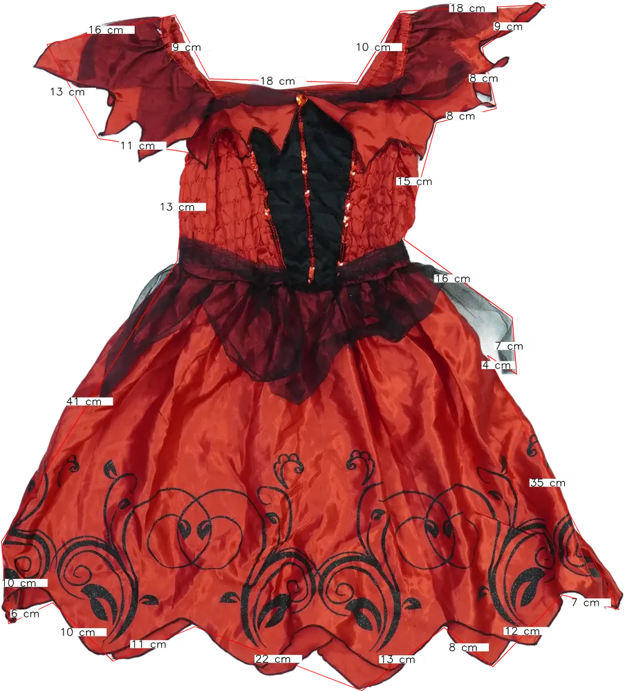 Piros Egyéb Jelmez EU 152 / UK 12 év / US 12 év/L