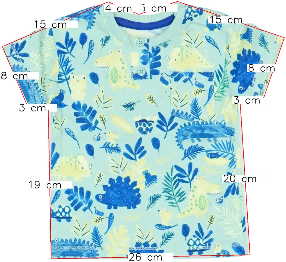 Zöld George Póló EU 68 / UK 3-6 hónap / US 3-6 hónap