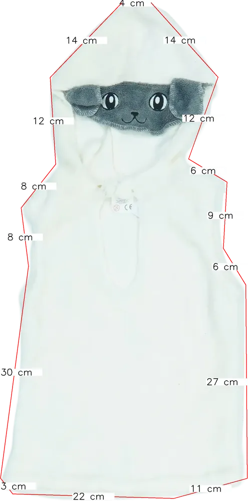 Fehér Egyéb Mellény EU 116 / UK 6 év / US 6 év/S