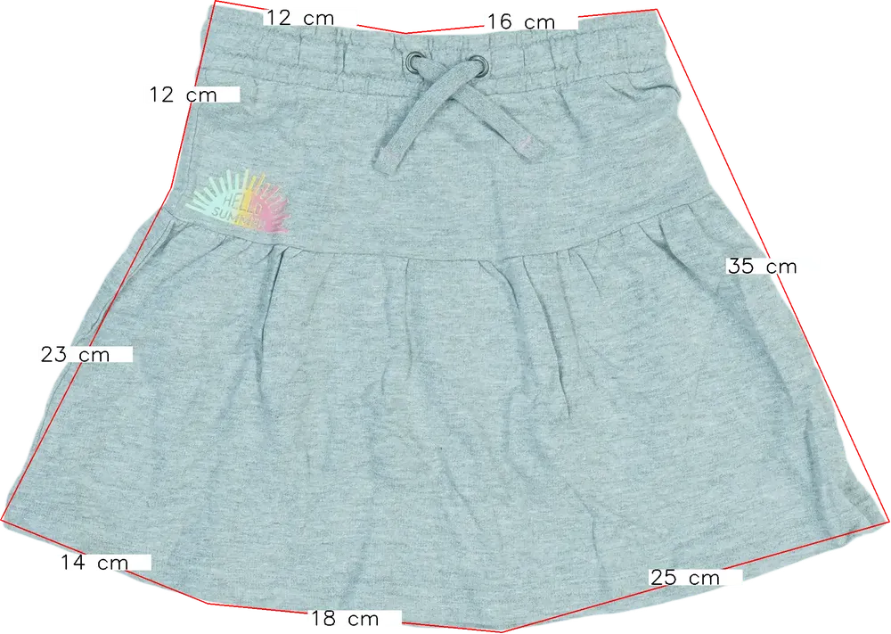 Szürke Alive Szoknya EU 140 / UK 10 év / US 10 év/L