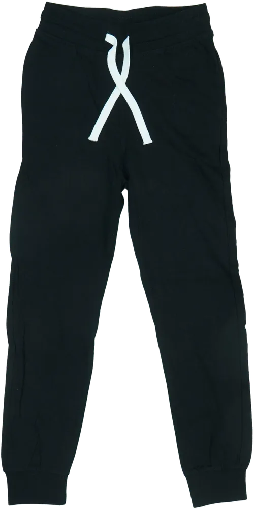 Fekete H&amp;M Melegítőnadrág EU 128 / UK 8 év / US 8 év/M