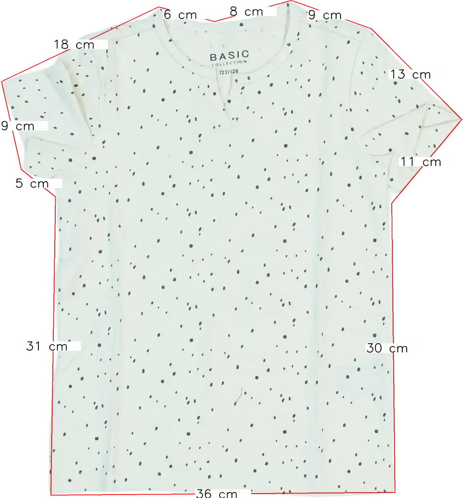 Barna Basic Collection Póló EU 128 / UK 8 év / US 8 év/M