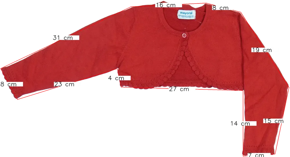 Piros Mayoral Bolero EU 92 / UK 2 év / US 2T