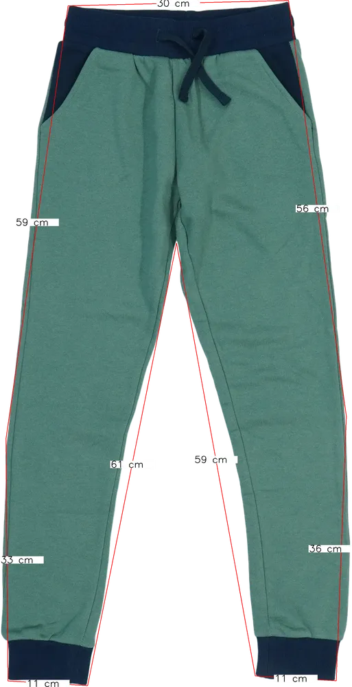 Zöld Basic Collection Melegítőnadrág EU 152 / UK 12 év / US 12 év/L