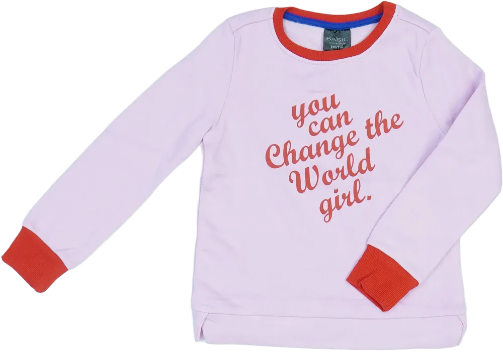 Rózsaszín Basic Collection Pulóver EU 116 / UK 6 év / US 6 év/S