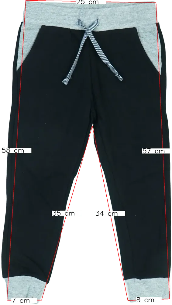 Fekete Basic Collection Melegítőnadrág EU 104 / UK 4 év / US 4T/XS