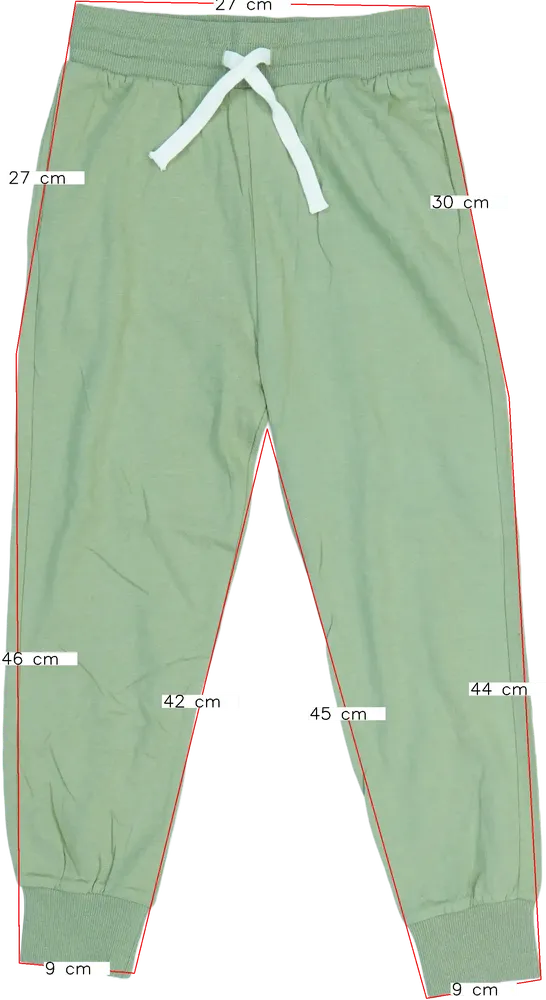 Zöld H&amp;M Melegítőnadrág EU 128 / UK 8 év / US 8 év/M