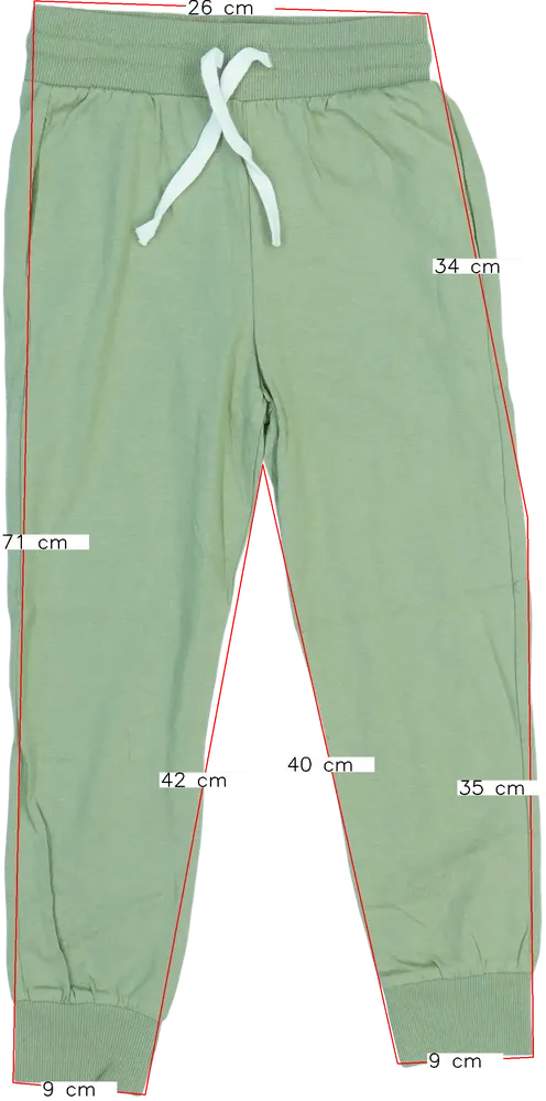 Zöld H&amp;M Melegítőnadrág EU 122 / UK 7 év / US 7 év/M