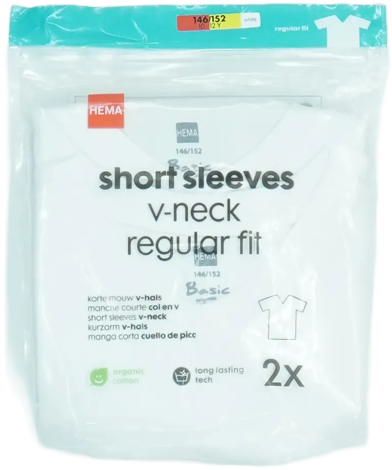 Fehér Hema Csomag - Pólók EU 152 / UK 12 év / US 12 év/L