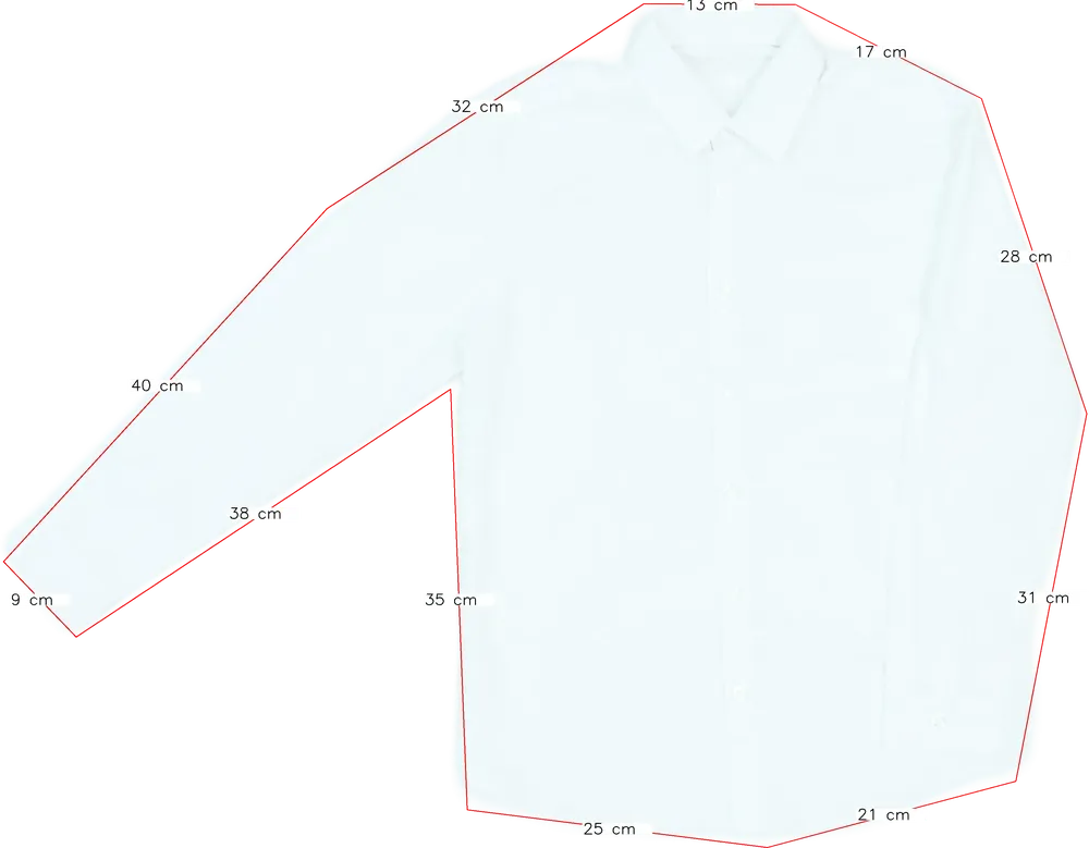 Fehér George Ing EU 158 / UK 13 év / US 14 év/XL