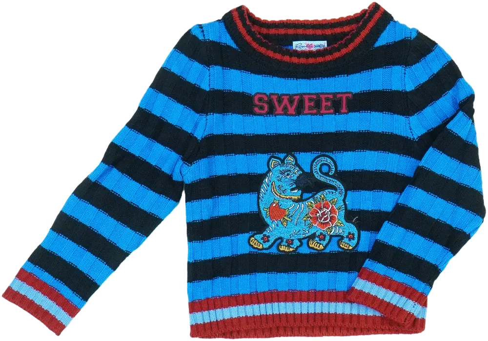 Kék Rosalita Kötött pulcsi EU 104 / UK 4 év / US 4T/XS