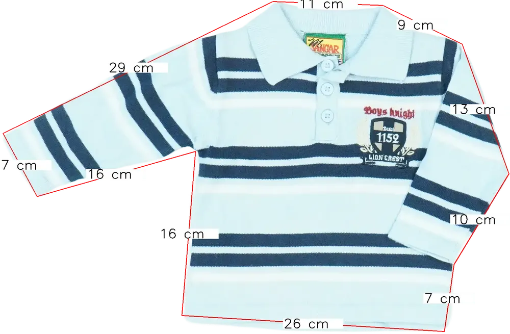 Kék Egyéb Galléros póló EU 62 / UK 0-3 hónap / US 0-3 hónap