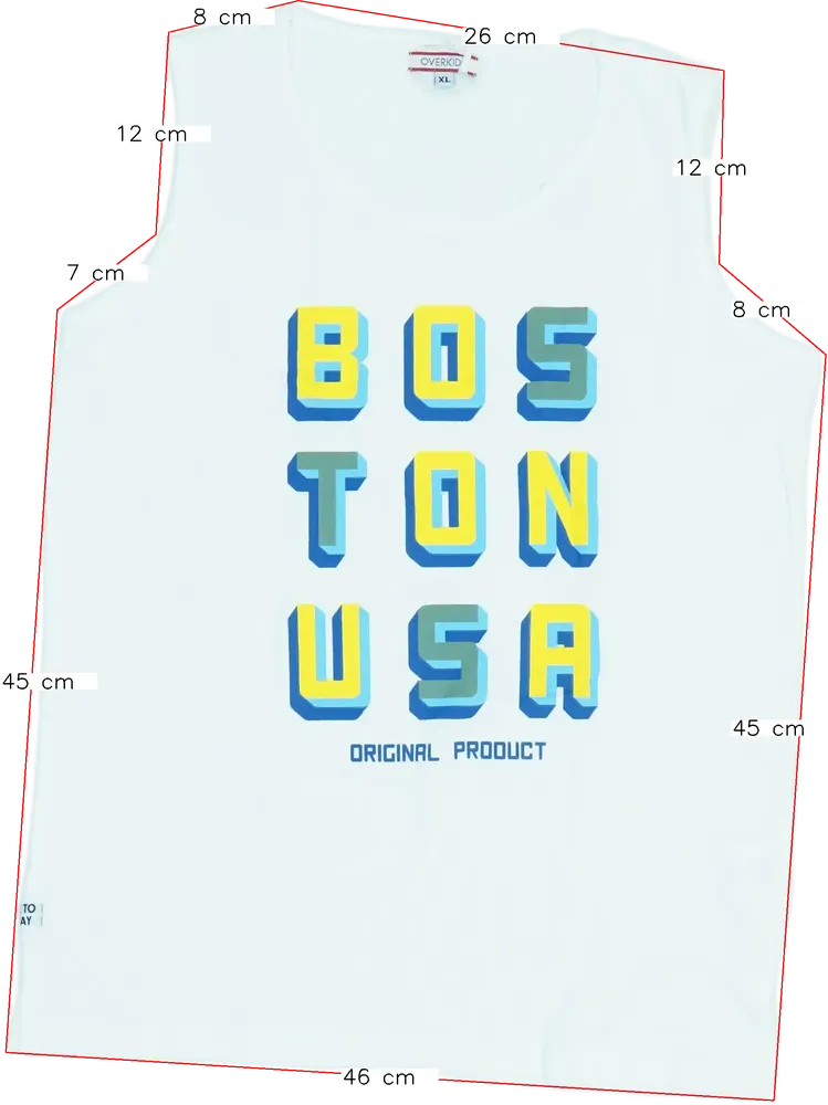 Fehér Overkids Fiú / Férfi atléta XL