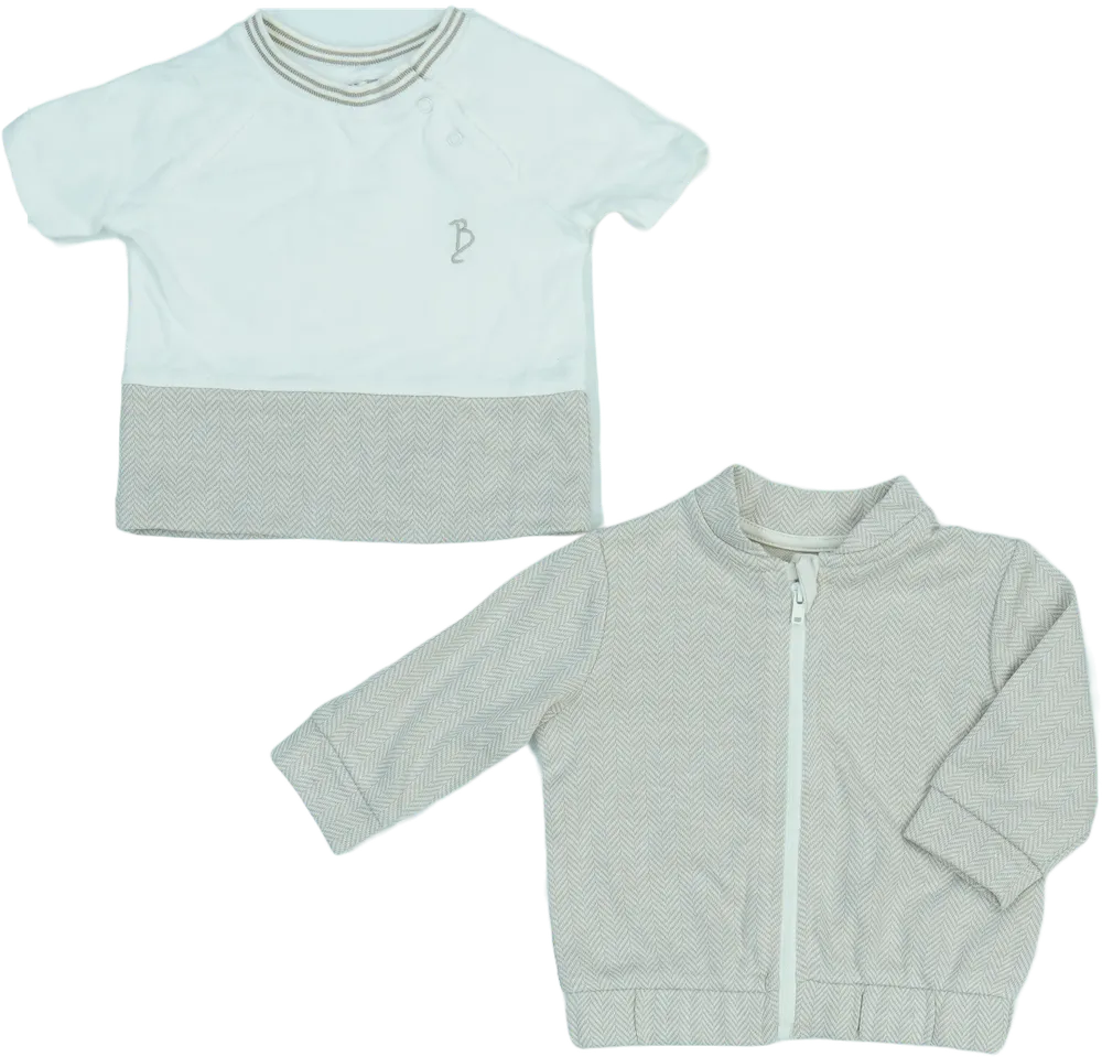 Barna George 2 részes szett - Felsőruházat EU 62 / UK 0-3 hónap / US 0-3 hónap