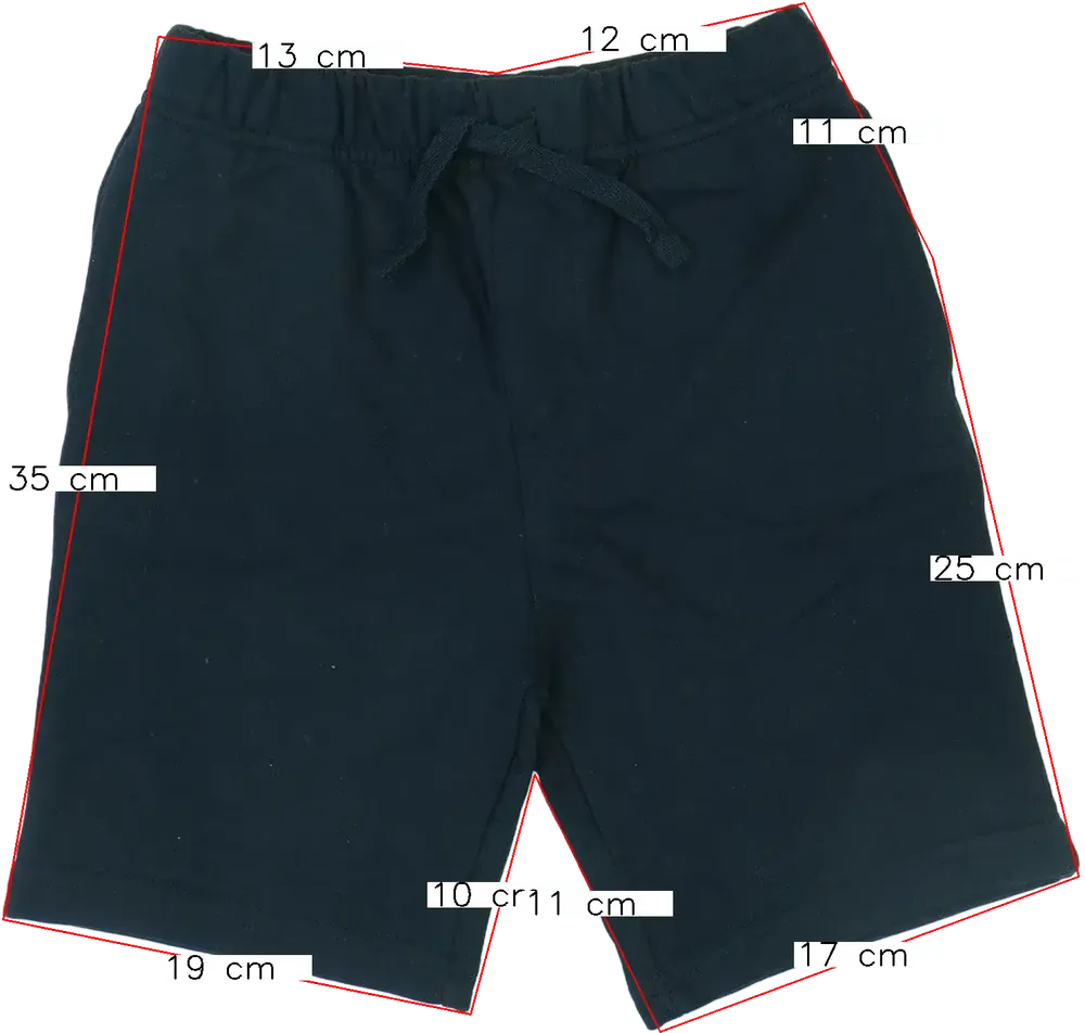 Fekete George Rövidnadrág EU 116 / UK 6 év / US 6 év/S