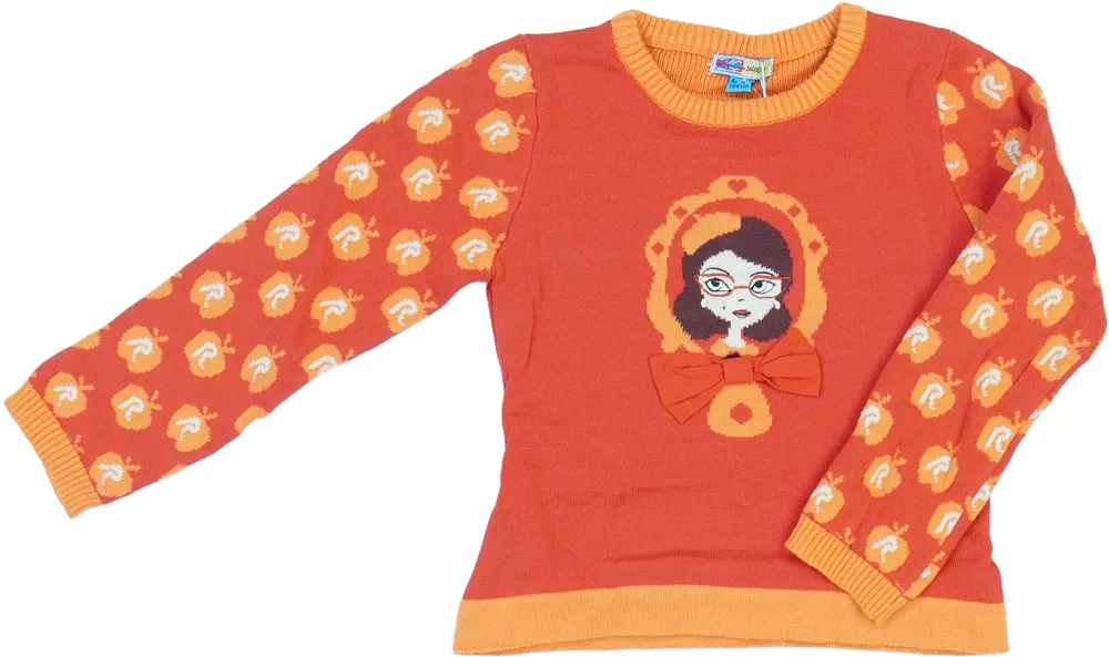 Piros Rosalita Kötött pulcsi EU 104 / UK 4 év / US 4T/XS