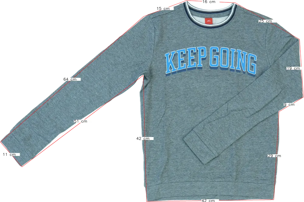 Szürke S.Oliver Kapucnis pulóver EU 170 / UK 15 év / US XL