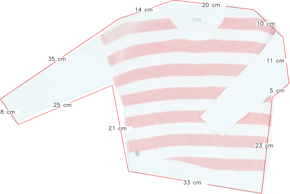 Rózsaszín OVS Kötött pulcsi EU 104 / UK 4 év / US 4T/XS