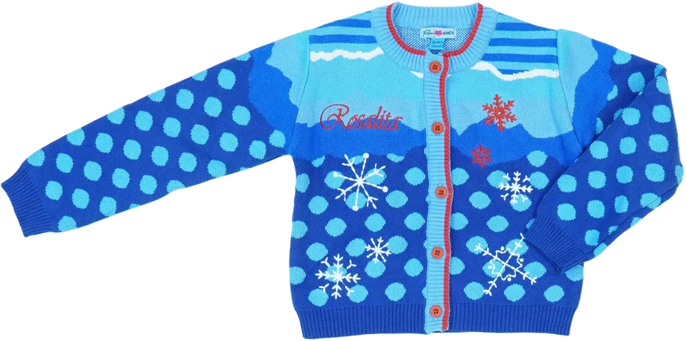 Kék Rosalita Kardigán EU 104 / UK 4 év / US 4T/XS