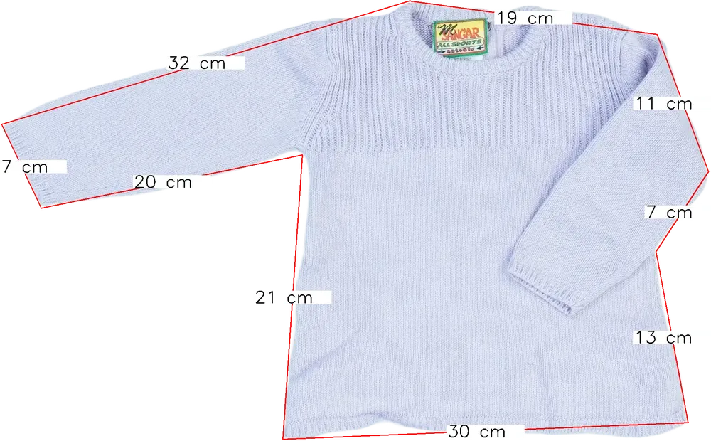 Lila M.Sangar Kötött pulcsi EU 62 / UK 0-3 hónap / US 0-3 hónap