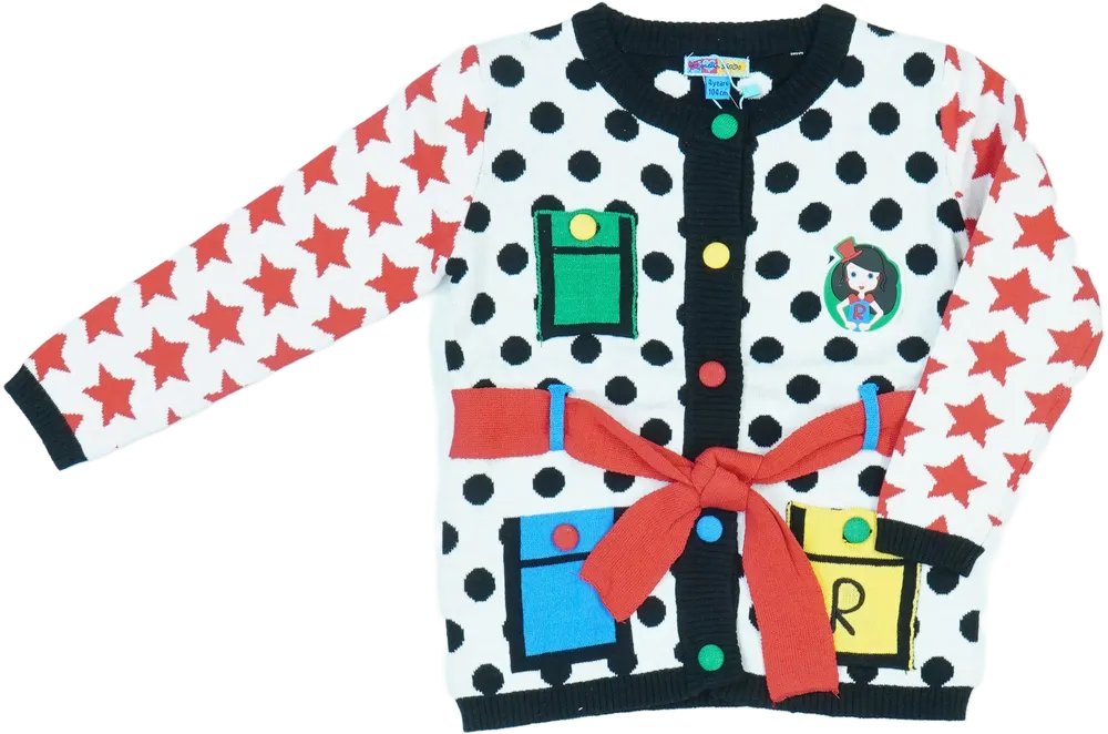 Fehér Rosalita Kardigán EU 104 / UK 4 év / US 4T/XS