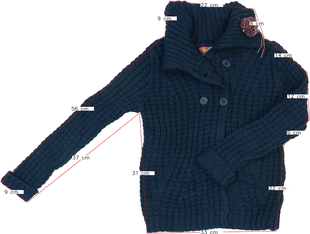 Kék Rosalita Kardigán EU 128 / UK 8 év / US 8 év/M