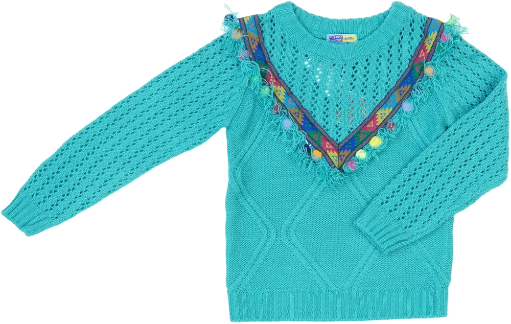 Kék Rosalita Kötött pulcsi EU 104 / UK 4 év / US 4T/XS