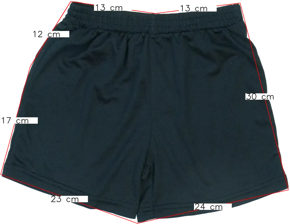 Fekete George Rövidnadrág EU 128 / UK 8 év / US 8 év/M