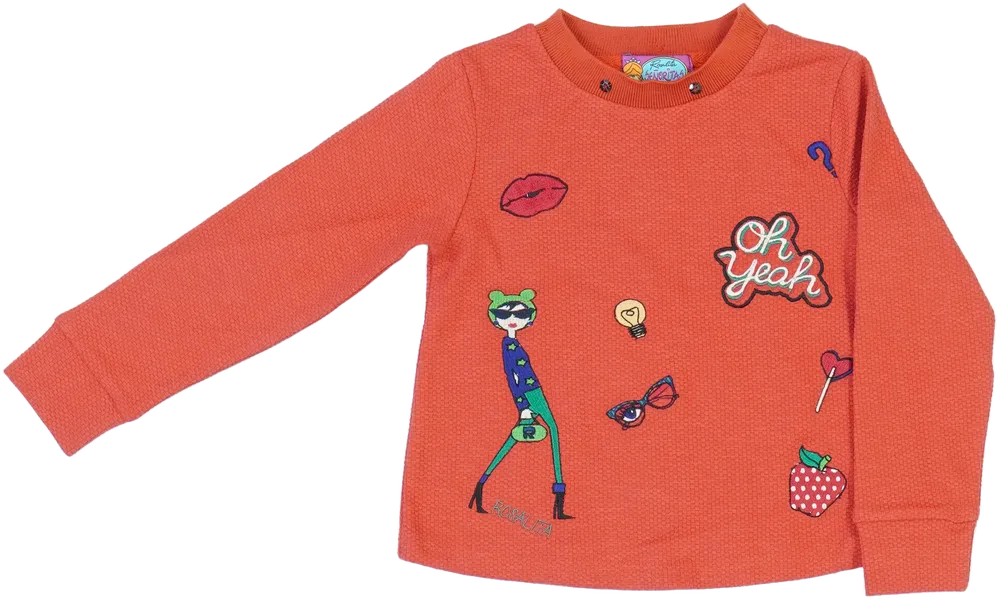 Piros Rosalita Pulóver EU 104 / UK 4 év / US 4T/XS