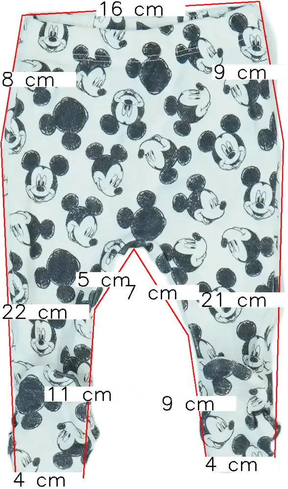 Fehér Disney Baby nadrág EU 50 / UK Újszülött / US Újszülött