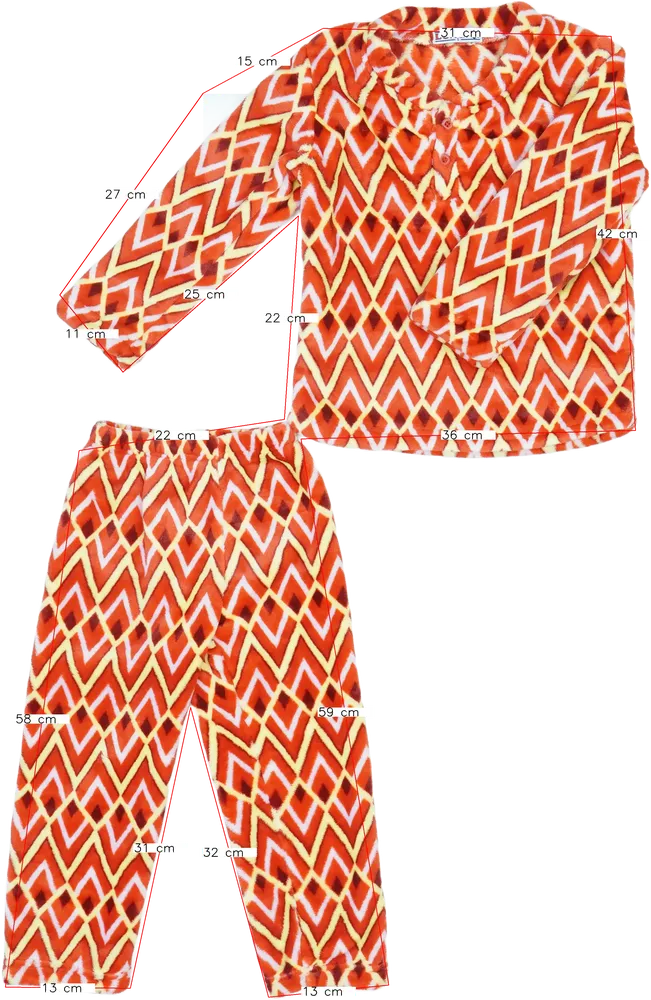 Piros Egyéb Pizsama EU 104 / UK 4 év / US 4T/XS