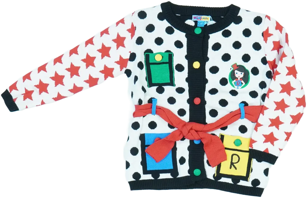 Fehér Rosalita Kardigán EU 104 / UK 4 év / US 4T/XS