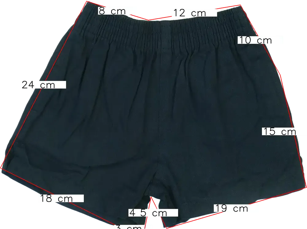 Fekete George Rövidnadrág EU 104 / UK 4 év / US 4T/XS