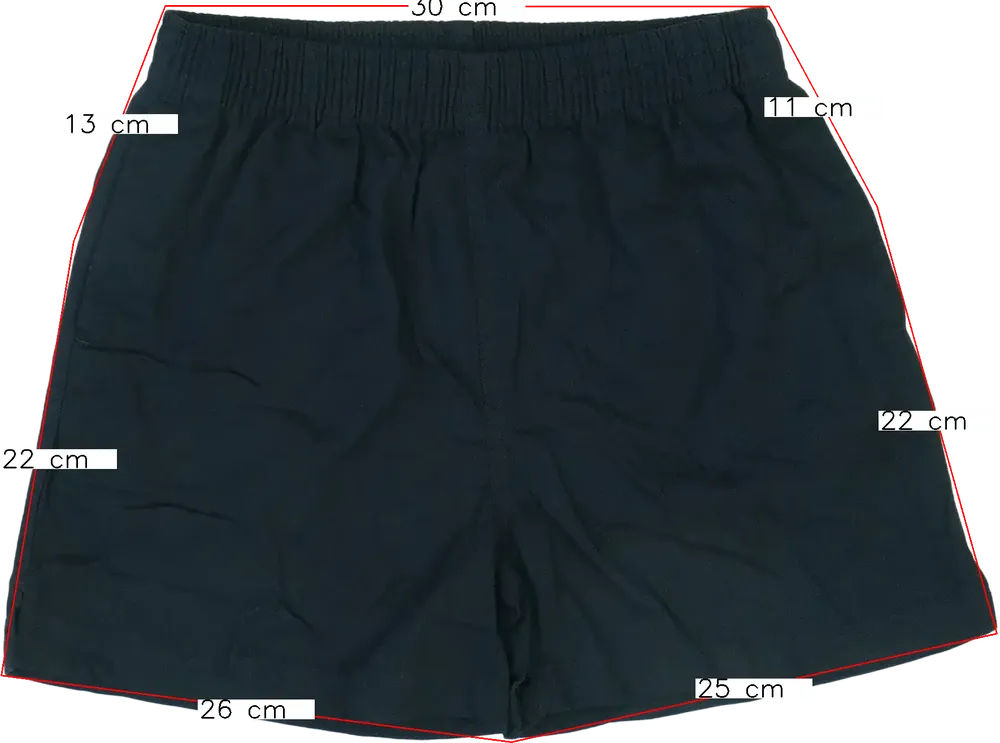 Fekete George Rövidnadrág EU 146 / UK 11 év / US 12 év/L