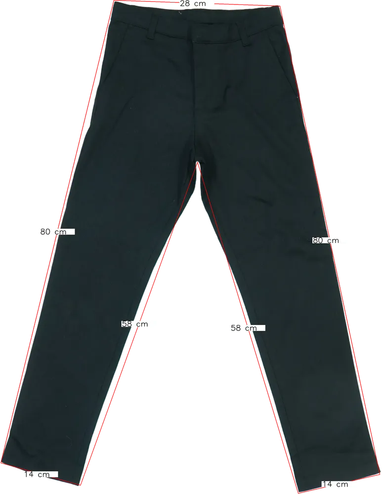 Fekete George Hosszúnadrág EU 134 / UK 9 év / US 9 év/L