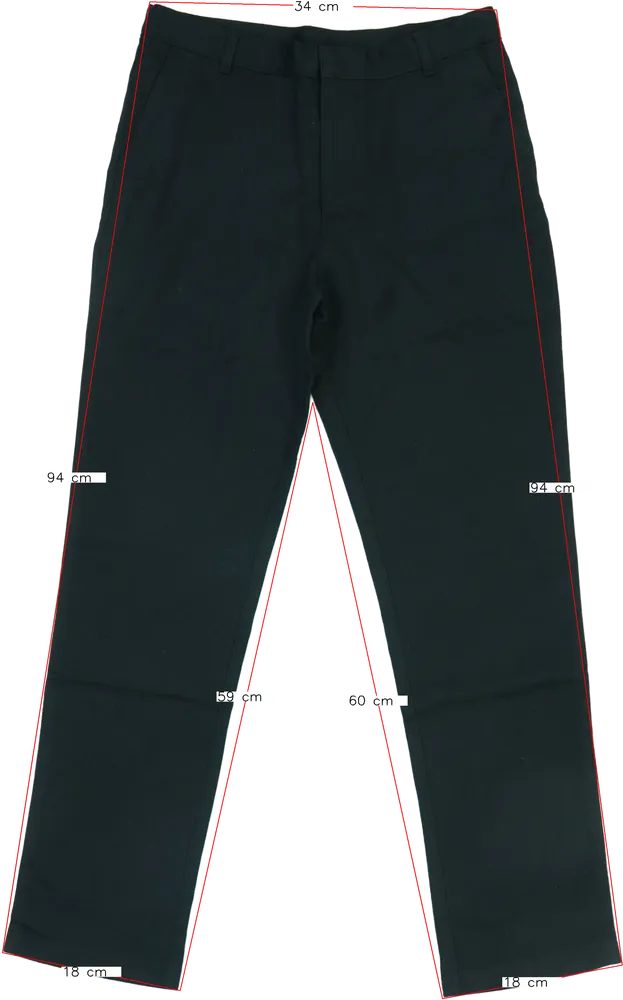 Fekete George Hosszúnadrág EU 158 / UK 13 év / US 14 év/XL