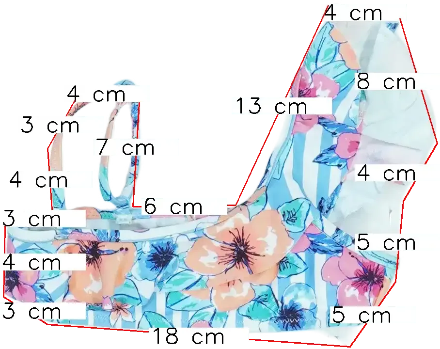 Többszínű Zara Bikini felső EU 110 / UK 5 év / US 5 év/XS