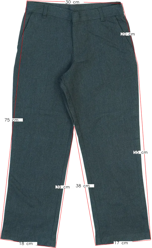 Szürke George Hosszúnadrág EU 128 / UK 8 év / US 8 év/M