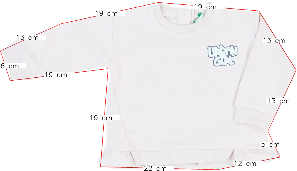 Rózsaszín Benetton Pulóver EU 80 / UK 9-12 hónap / US 12 hónap