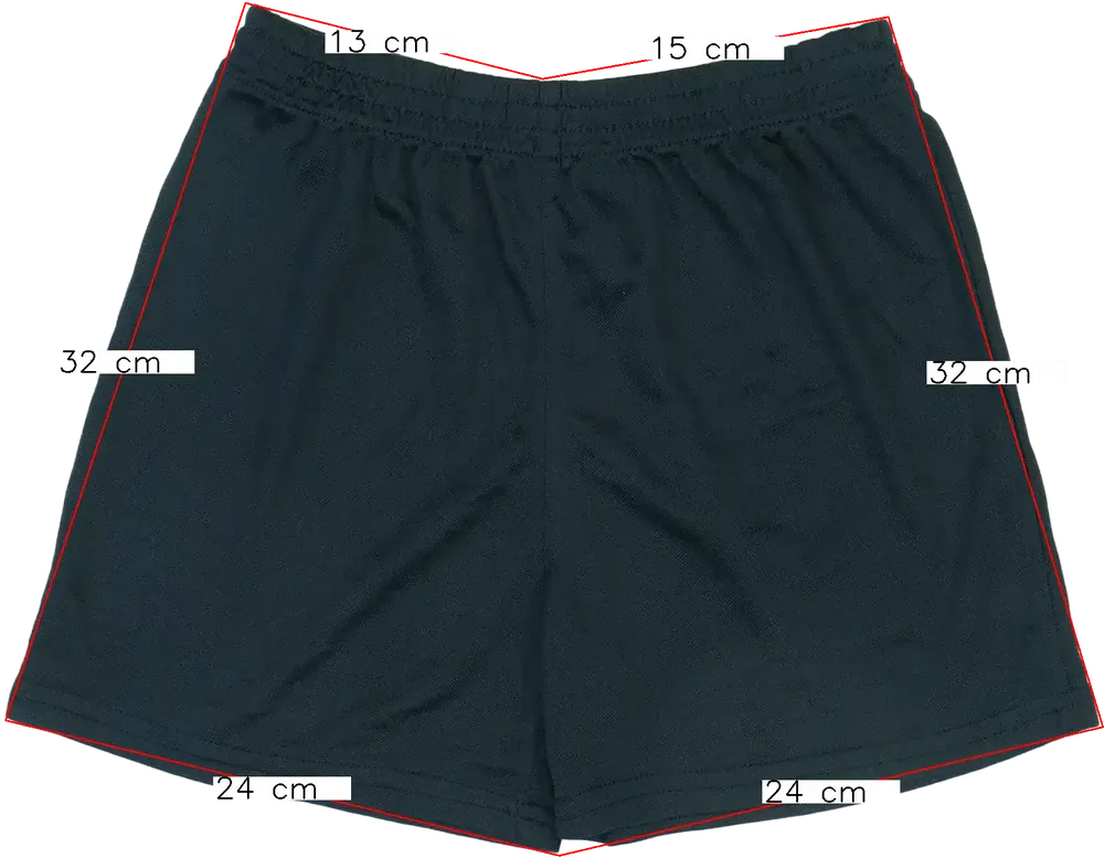 Fekete George Rövidnadrág EU 134 / UK 9 év / US 9 év/L