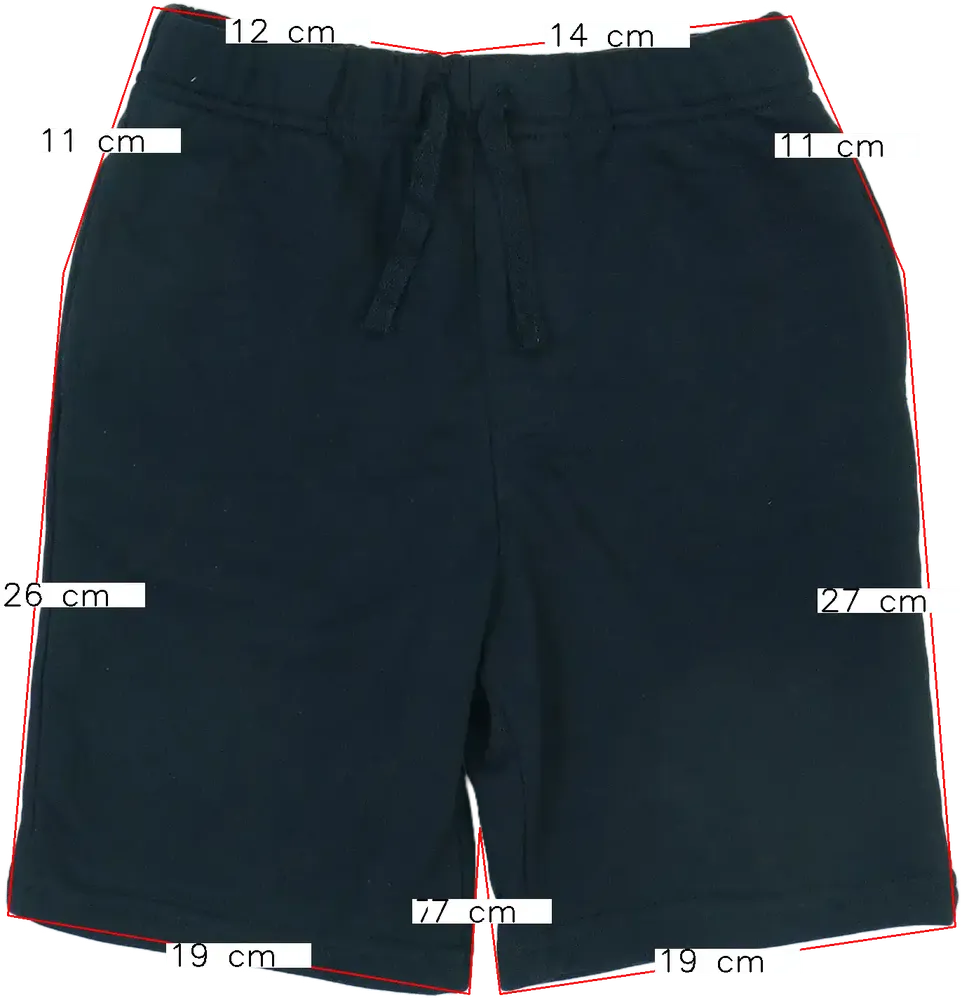 Fekete George Rövidnadrág EU 122 / UK 7 év / US 7 év/M