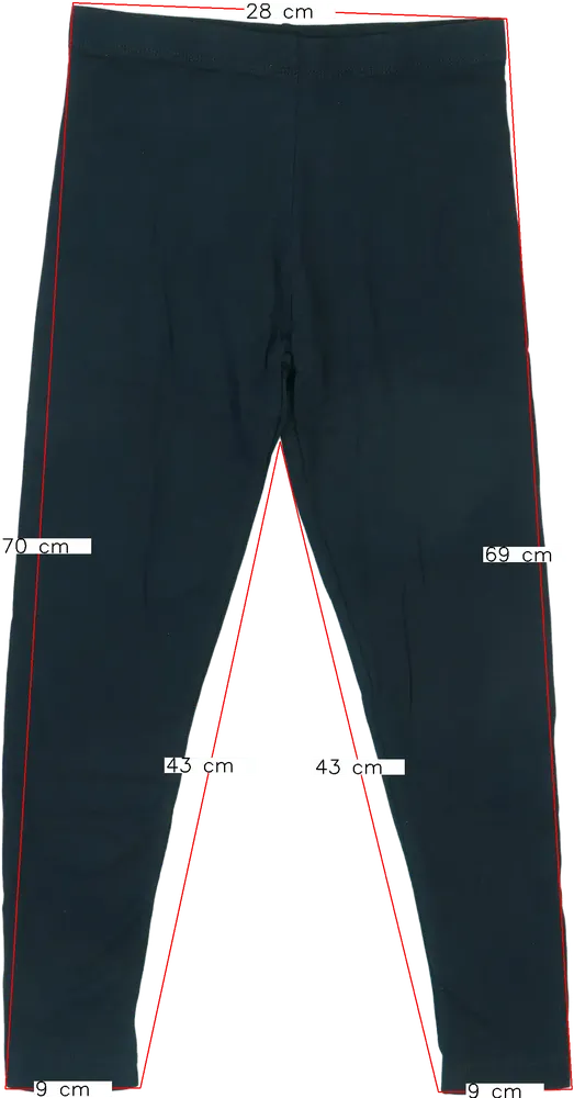 Fekete George Leggings EU 134 / UK 9 év / US 9 év/L