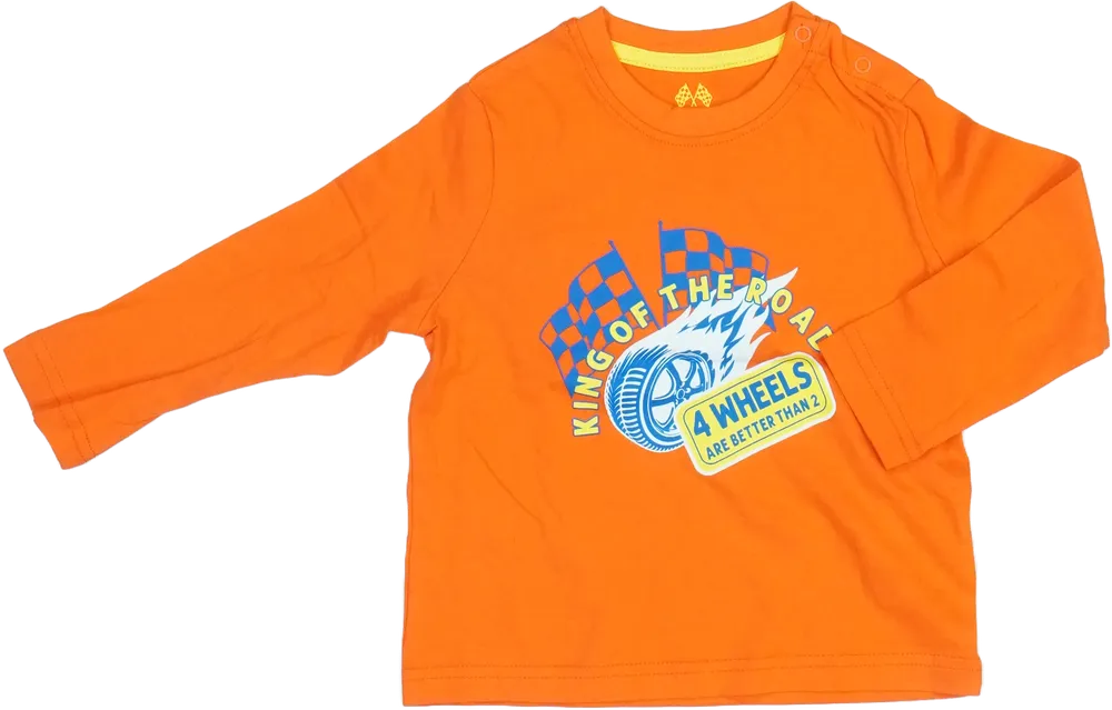 Sárga (narancs) Lupilu Hosszú ujjú felső EU 92 / UK 2 év / US 2T