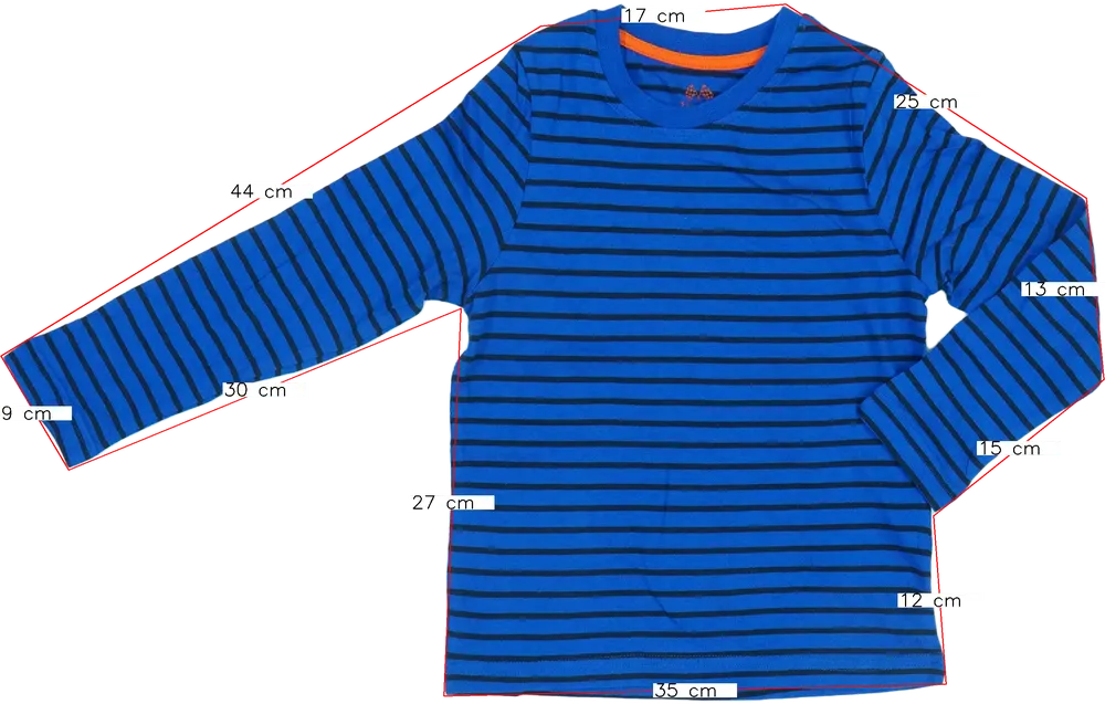 Kék Lupilu Hosszú ujjú felső EU 116 / UK 6 év / US 6 év/S