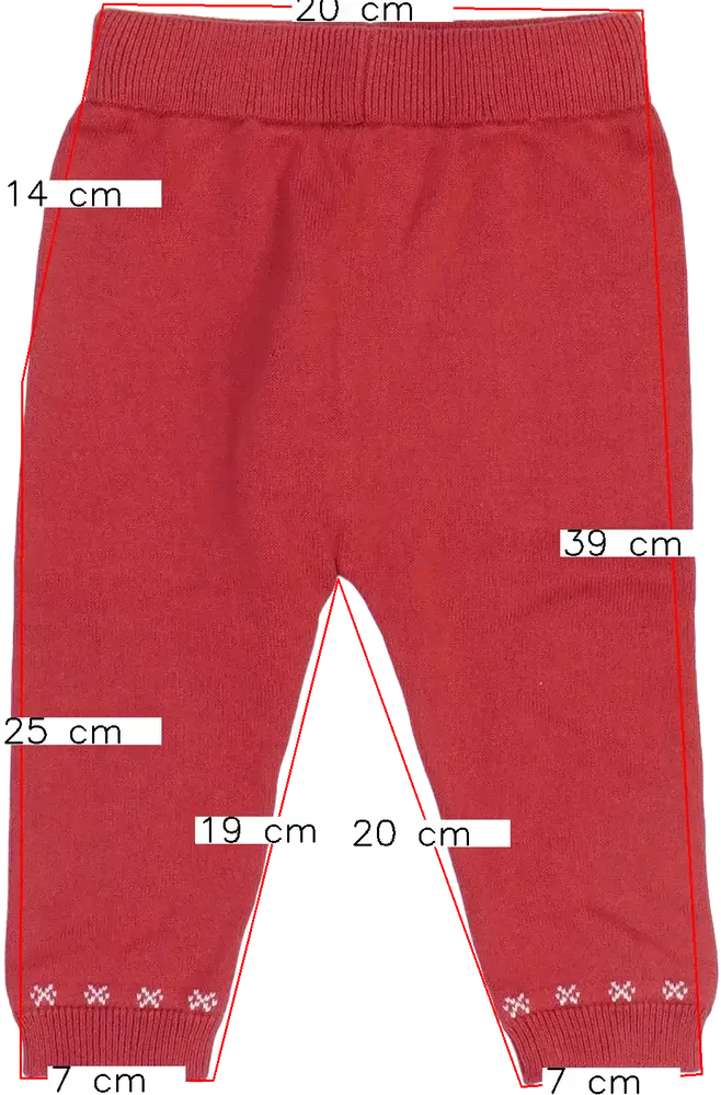 Piros George Hosszúnadrág EU 74 / UK 6-9 hónap / US 6-9 hónap